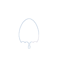 Baseball Easter Bunny Egg - Applique