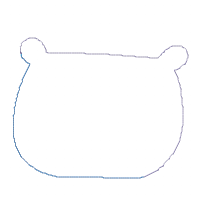 Boho Bear Face - Applique