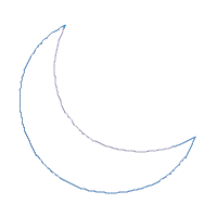 Baby Boy on the Moon - Applique - Machine Embroidery Design