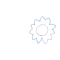 Farm Bunny and Flowers - Applique - Machine Embroidery Design