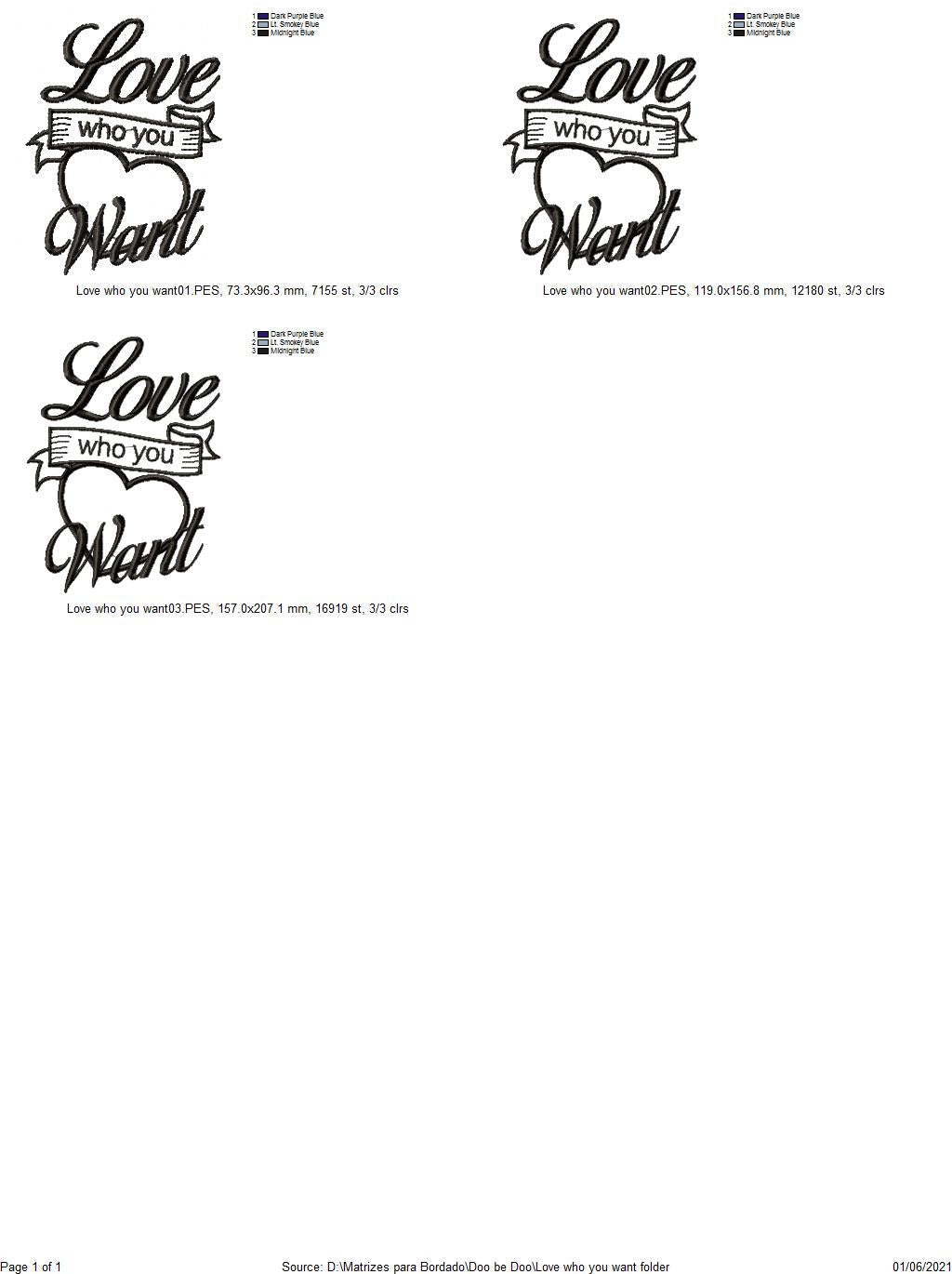 Love who you want - Applique