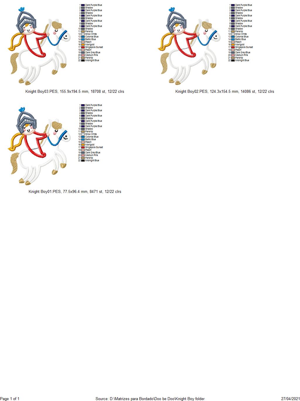 Knight Boy - Applique