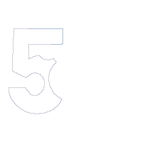 Crab Birthday Number 5 Five 5th Birthday - Applique