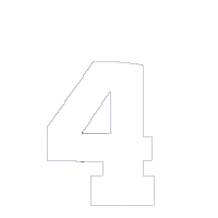 Princess Crown Birthday Number 4 Four 4th Birthday - Applique