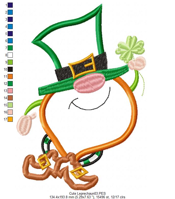 Cute Leprechaun - Applique