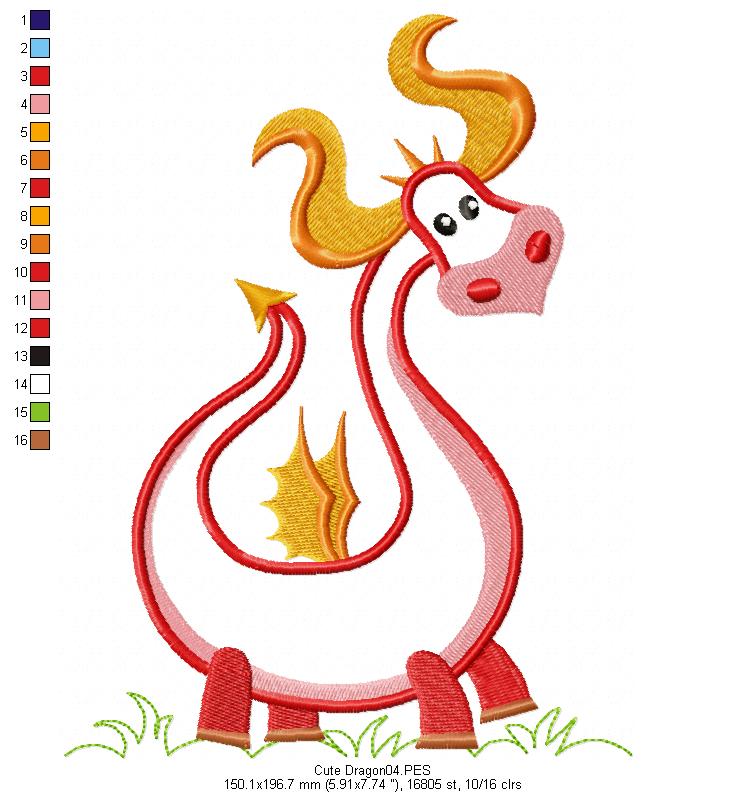 Cute Dragon - Aplique