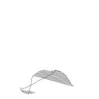 Dad Hat and Mustache - Fill Stitch - 4x4 5x5 6x6 7x7