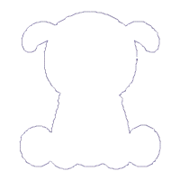Dog Boy - Applique - Machine Embroidery Design