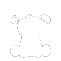 Dog Girl - Applique - Machine Embroidery Design