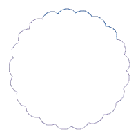 Elephant Girl and Frame - Applique