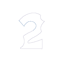 Flamingo and Pineapple with Hibiscus Flower Number 2 Two 2nd Birthday - Applique