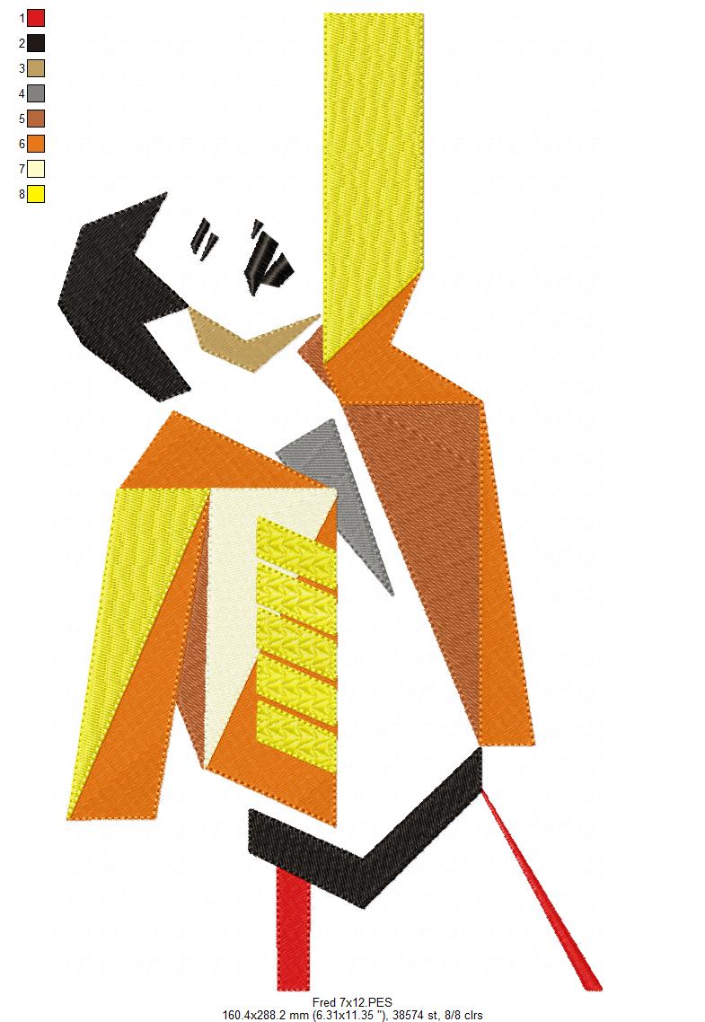 Freddie Mercury - Fill Stitch - Machine Embroidery Design