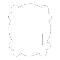 Friends Monica Door Frame - Applique - Machine Embroidery Design