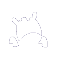 Giraffe Boy Smiling - Applique Embroidery