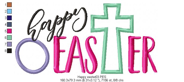Happy Easter - Applique