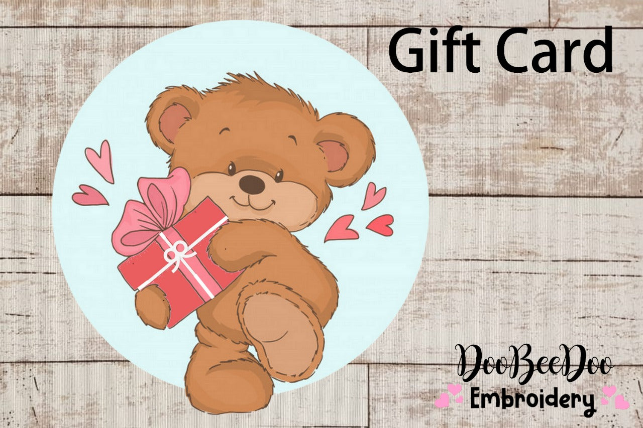 Gift Card Doobeedoo Embroidery designs