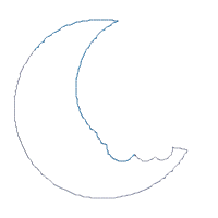 Sheep Girl on the Moon - Applique Embroidery