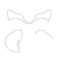 Little Foxes Kissing - Applique