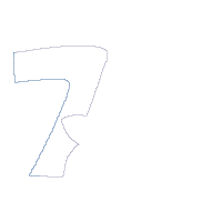 Mermaid Number 7 Seven 7th Seventh Birthday Number 7 - Applique
