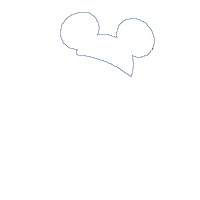 Split Mouse Ears Girl Christmas Boot - Applique Embroidery