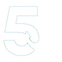 Nautical Anchor Number 6 Six 6th Birthday - Applique