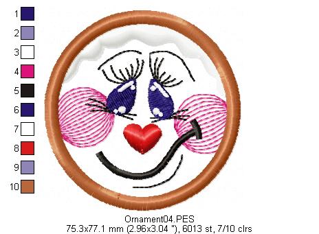 Country Christmas Ornaments - ITH Project - Machine Embroidery Design