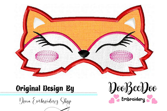 Cute Fox Girl Sleep Mask - ITH Project - Machine Embroidery Design