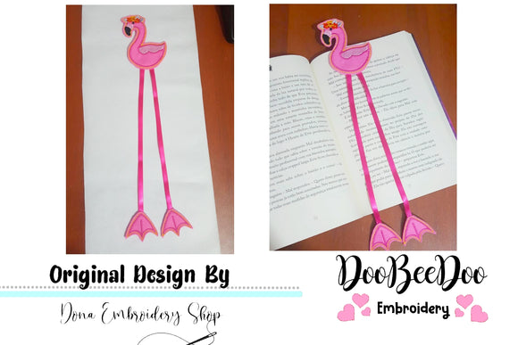 Flamingo Bookmarker - ITH Project - Machine Embroidery Design