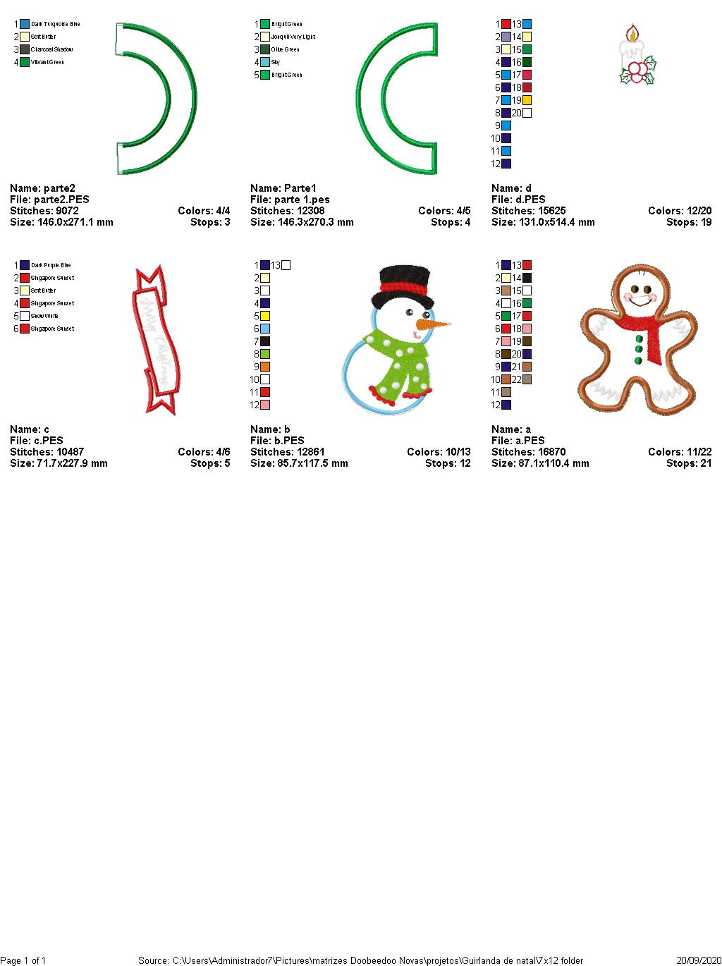 Christmas Ornaments Wreath - ITH Project - Machine Embroidery Design