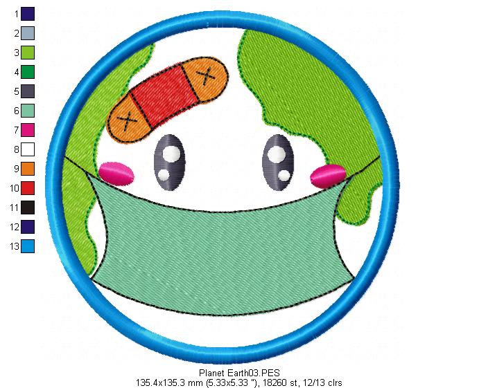 Planet earth - Applique