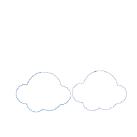 Rainbow, Stars and Clouds - Applique Embroidery