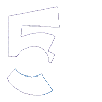 Safari Friends Number Five 5th Birthday - Applique