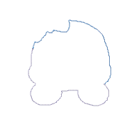 School Frog Girl - Applique - Machine Embroidery Design