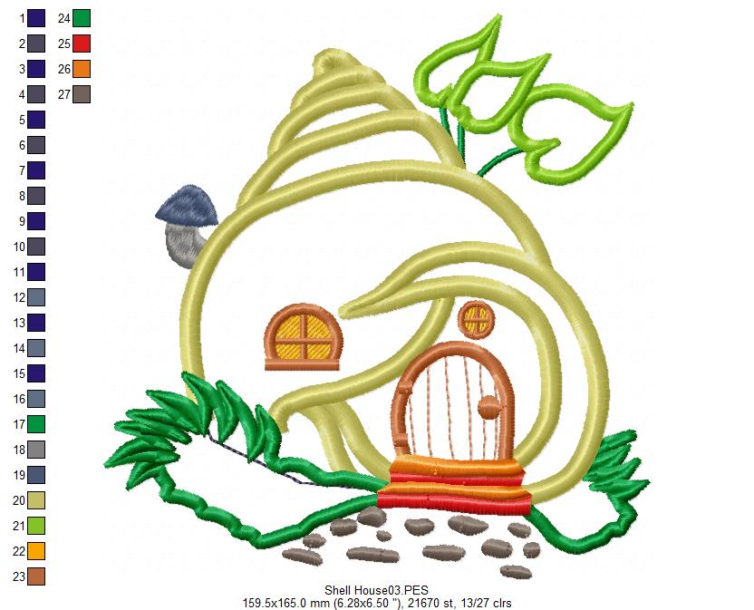 Shell House - Applique