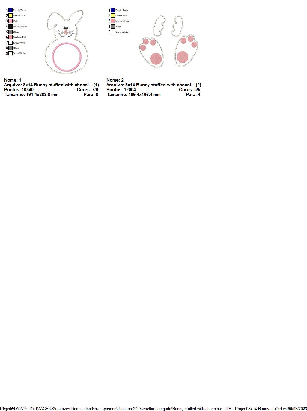 Bunny Stuffed Candy Holder - ITH Project - Machine Embroidery Design