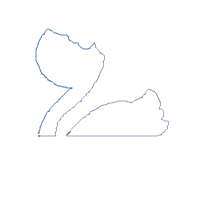 Split Flamingo Girl - Applique - Machine Embroidery Design