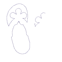 Summer Flip Flops with Flower - Applique - Machine Embroidery Design