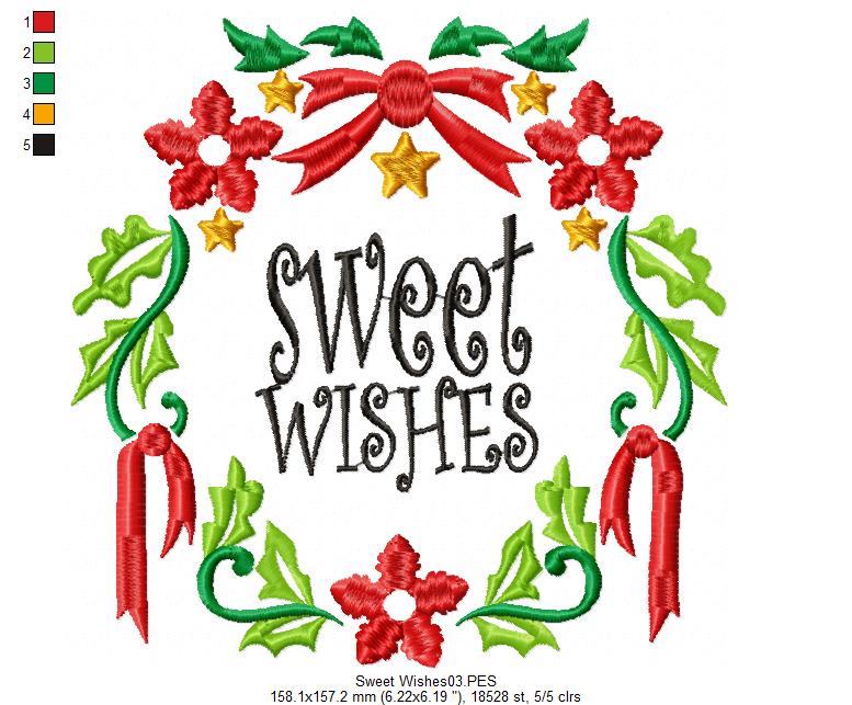 Sweet Wishes - Satin Stitch