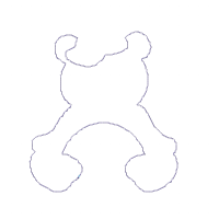 Teddy Bear Boy - Applique - Machine Embroidery Design