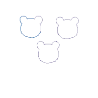 Teddy Bear Christmas Wreath - Applique Embroidery