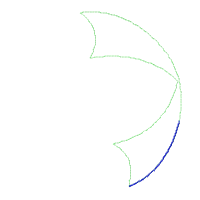 Umbrella and Hearts - Applique