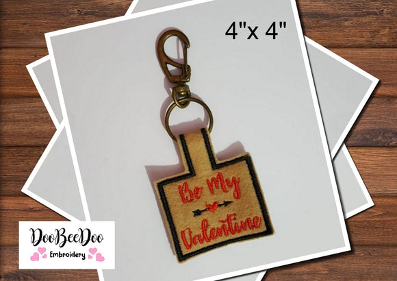 Valentine Keychain - ITH Project - Machine Embroidery Design