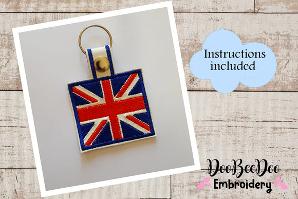 UK Keychain - ITH Project - Machine Embroidery Design