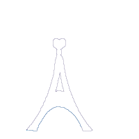 Oh La La! I'm Two Eiffel Tower 2nd Birthday - Applique