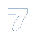 Mermaid Tail Number 7 Seven 7th Seventh Birthday - Applique