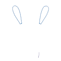 Bunny Boy Face - Applique