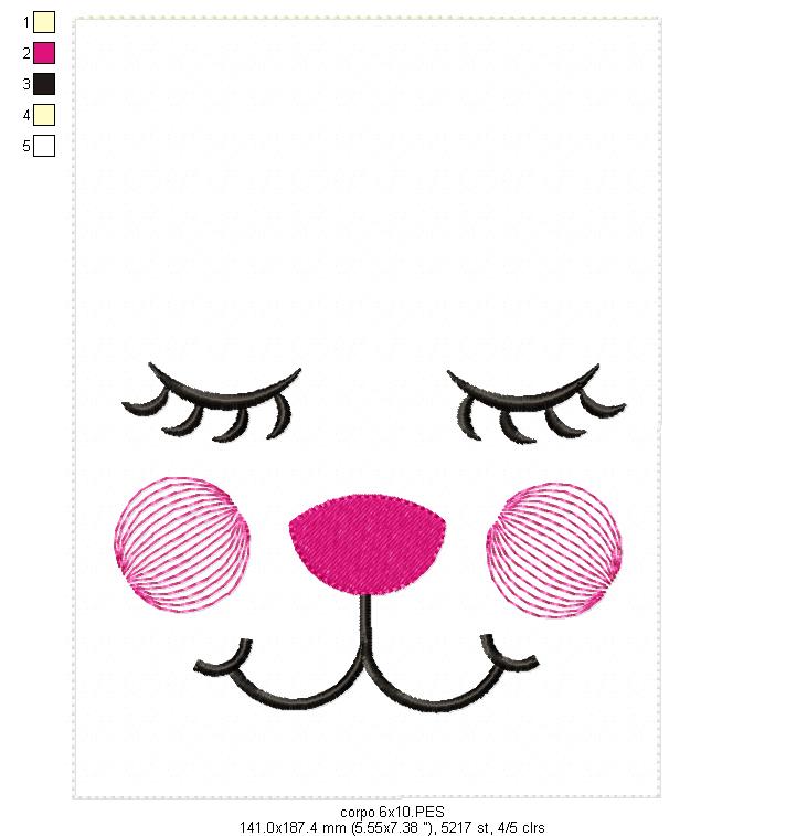 Easter Bunny Bag Yellow - ITH Project - Machine Embroidery Design