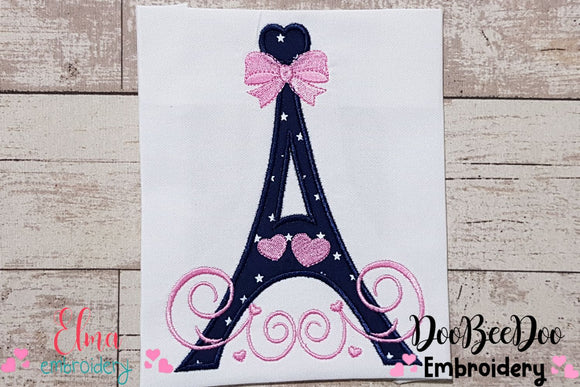 Eiffel Tower - Applique Embroidery