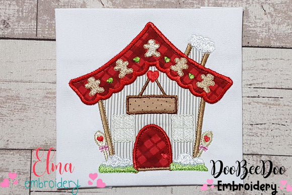 Christmas Candy House - Applique Embroidery