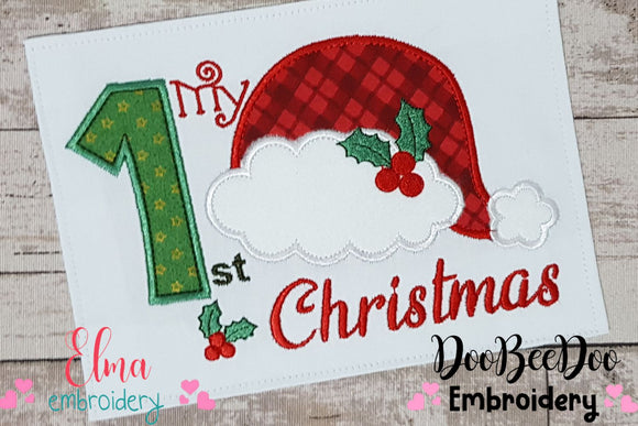 My 1st Christmas - Applique - Machine Embroidery Design